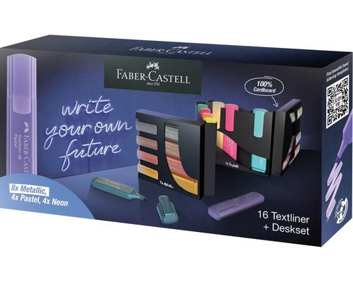 Faber-Castell 254603 marker 16 pc(s) Chisel tip Metallic, Multicolour, Pastel