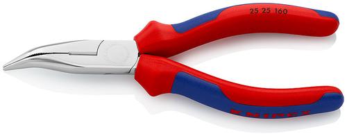 Knipex Round-nose pliers 2525160 (red/blue, angled, with cutting edge)