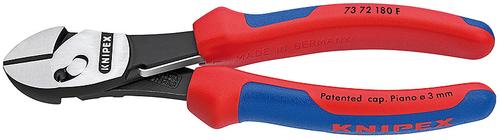 Knipex TwinForce High-Performance Side Cutters (red/blue, 7372180F, with spring opener)