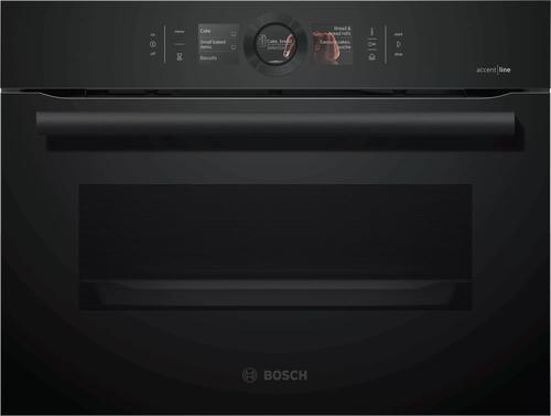 BOSCH Series 8 CSG856RC7 steam oven, medium, black, touch
