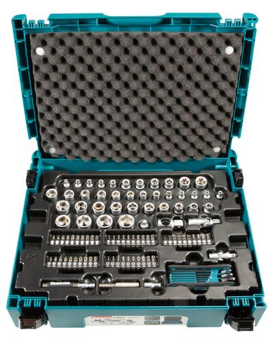 Makita Hand tool set E-08713, 120-piece (including a 3/8" ratcheting wrench, MAKPAC size 1)