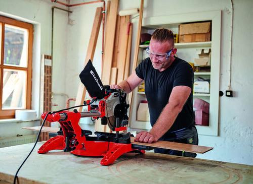 Einhell Sliding Mitre Saw TC-SM 2534/2 Dual, Mitre Saw (red/black, 2,100 Watts)