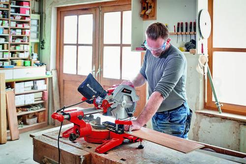 Einhell Sliding mitre saw TC-SM 254, mitre saw (red/black, 1,800 Watts)