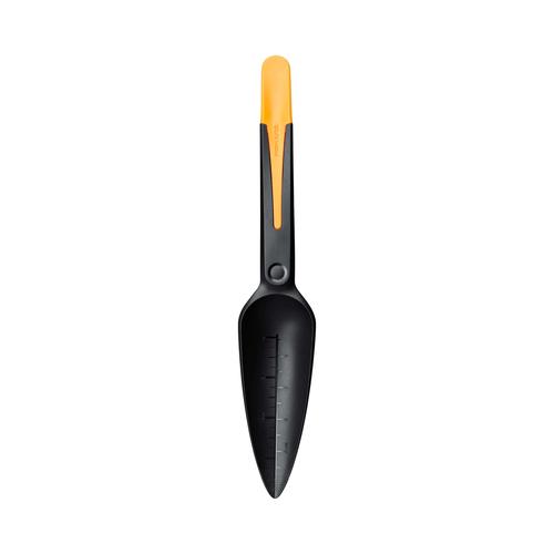 Fiskars Solid Seedling Trowel (black/orange, 5cm)