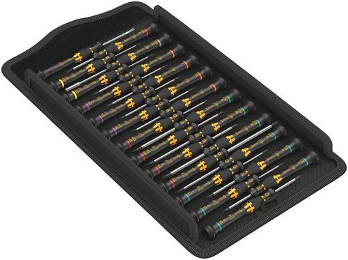 WERA Kraftform Micro ESD Big Pack 1 Screwdriver Set (black/yellow, 25-piece)