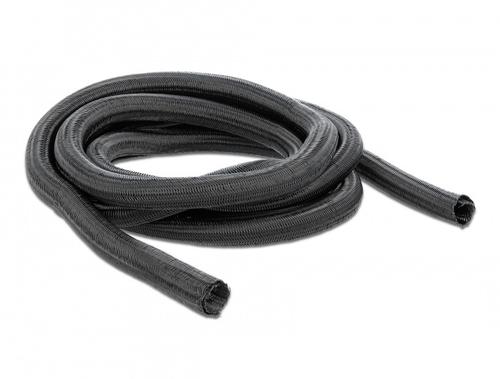 Delock Self-closing mesh hose, 10m x 25mm, black