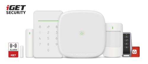 IGET M5-4G Premium Wi-Fi Security Alarm System, White