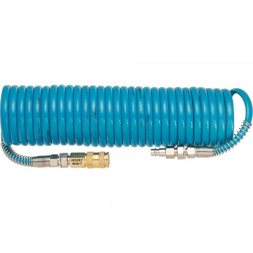 Hazet Spiral hose 9040-7 (blue, with swivel joints, 7.62 meters)