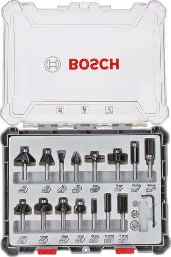 BOSCH 2,607,017,471 router bit Bit set, 15 pieces