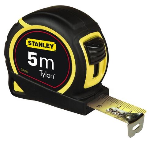 Stanley Measuring tape Tylon, 5 meters (black/yellow)