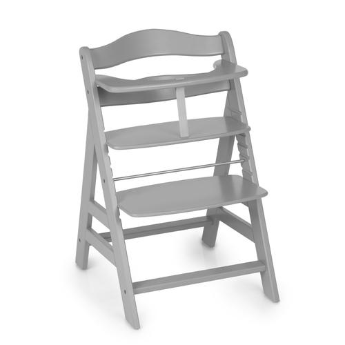 Hauck Alpha+ Traditional high chair with a hard seat in grey