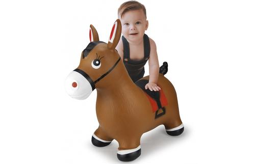 Jamara Bouncy horse brown with pump 1+