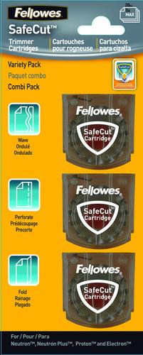 FELLOWES SafeCut Replacement Blades - 3 Pack