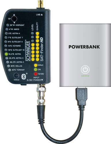 Schwaiger Digital Satellite Finder HD + Battery Bluetooth own APP