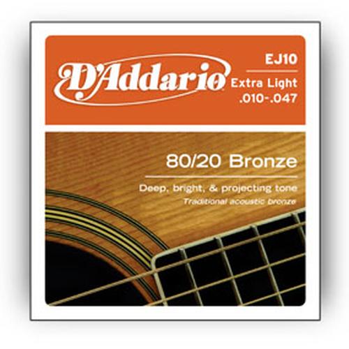 D''Addario DAddario EJ10 musical instrument strings Acoustic 6 pc(s) Steel Guitar