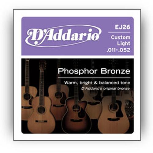 D''Addario D'Addario EJ26 Acoustic Guitar Strings, 6-Piece Set, Steel