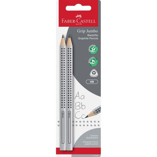 Faber-Castell Pencil Jumbo Grip HB 2-pack Blister Card