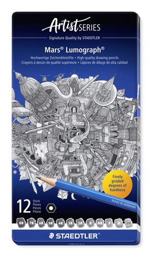 Staedtler Mars Lumograph 12ST Hexagonal Pencil Lead