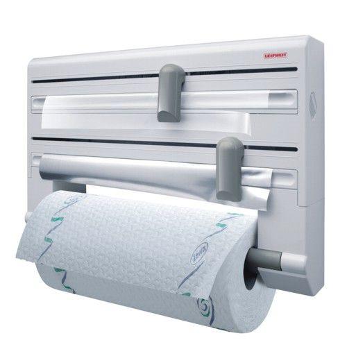 Leifheit 25703 wall-mounted paper towel holder, Grey, White