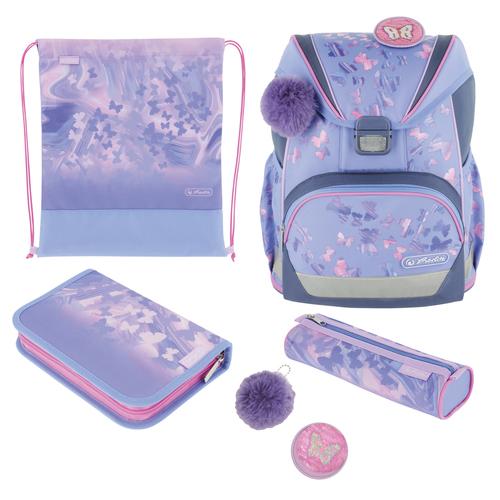 Herlitz UltraLight Plus Butterfly Paradise school bag set Girl Polyester Lilac