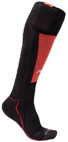Heat Experience HeatX Male Knee Socks, Black, Red
