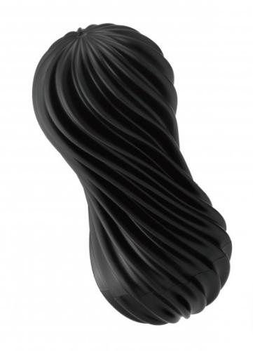 TENGA Black Elastomer Flex Rocky Pocket Masturbator