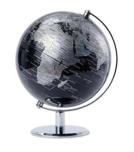 TROIKA Lunar Globe, black, silver-colored