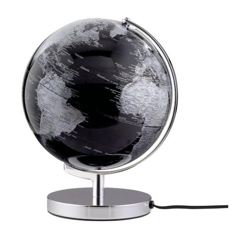TROIKA Globe TERRA LIGHT black, silver-colored