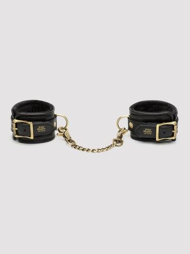 Lovehoney Fifty Shades of Grey Bound to You Faux Leather Wrist Cuffs Handcuffs Black